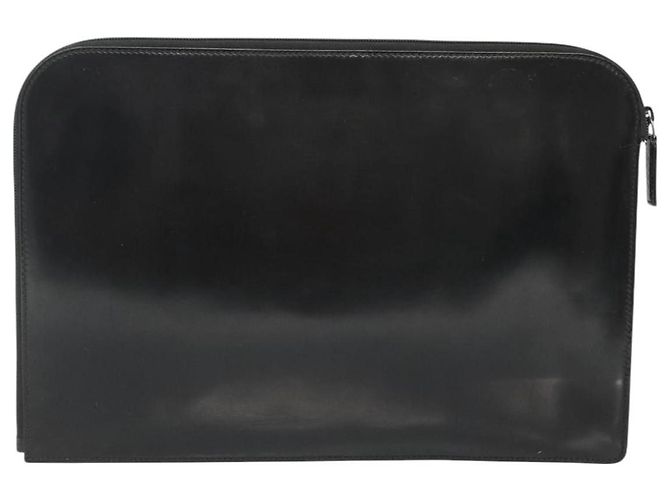 GUCCI Dokumententasche Lackleder Schwarz Auth am8564 - Ansicht 2