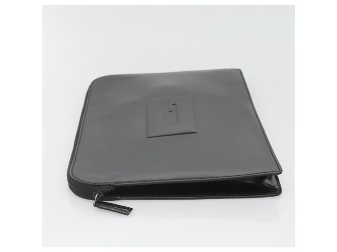 GUCCI Dokumententasche Lackleder Schwarz Auth am8564 - Ansicht 3
