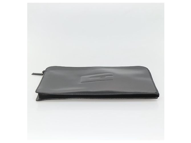GUCCI Dokumententasche Lackleder Schwarz Auth am8564 - Ansicht 6