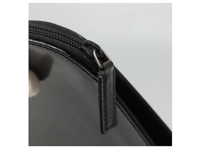 GUCCI Dokumententasche Lackleder Schwarz Auth am8564 - Ansicht 8