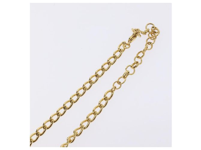 Collana Christian Dior metallo oro Auth am8660 D'oro - vista 5