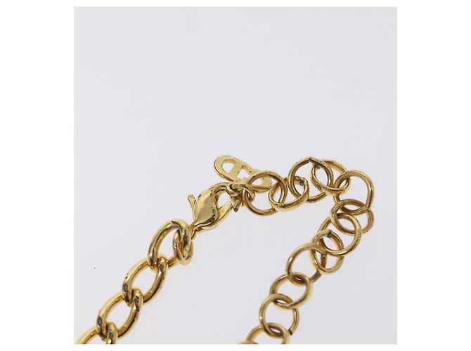 Collana Christian Dior metallo oro Auth am8660 D'oro - vista 6