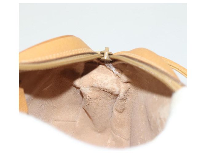 GUCCI GG Supreme Web Sherry Line Borsa PVC Beige Oro 164 02 066 Auth yk18484 D'oro - vista 18