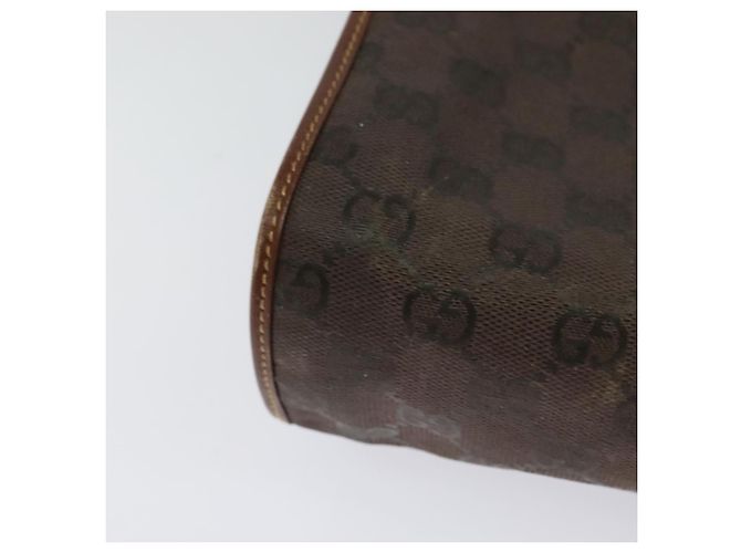 Bolsa de Ombro GG Canvas Gucci Marrom Dourado 001 14 0712 Auth ep8705 - vista 12