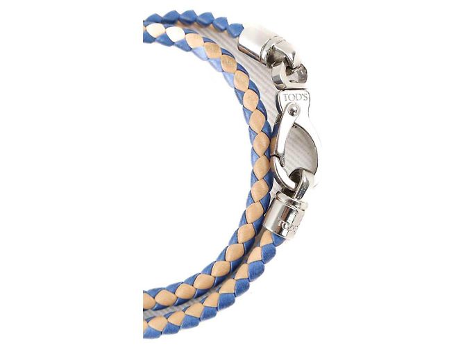 Tod's Bracciale in pelle blu - vista 2