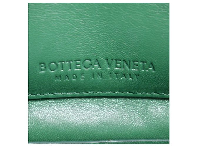 Borsa a spalla in pelle verde Bottega Veneta - vista 10