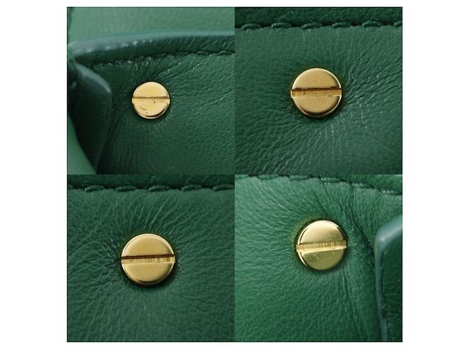 Borsa a spalla in pelle verde Bottega Veneta - vista 11