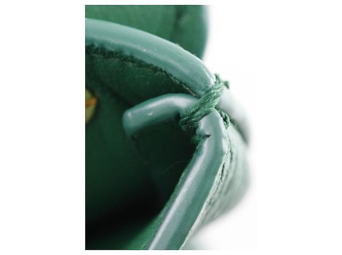Borsa a spalla in pelle verde Bottega Veneta - vista 17