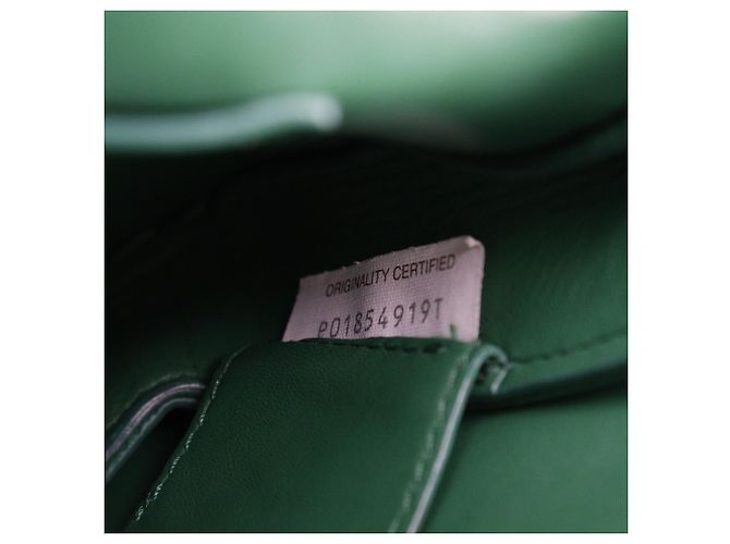 Borsa a spalla in pelle verde Bottega Veneta - vista 19