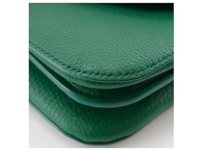 Borsa a spalla in pelle verde Bottega Veneta - vista 4