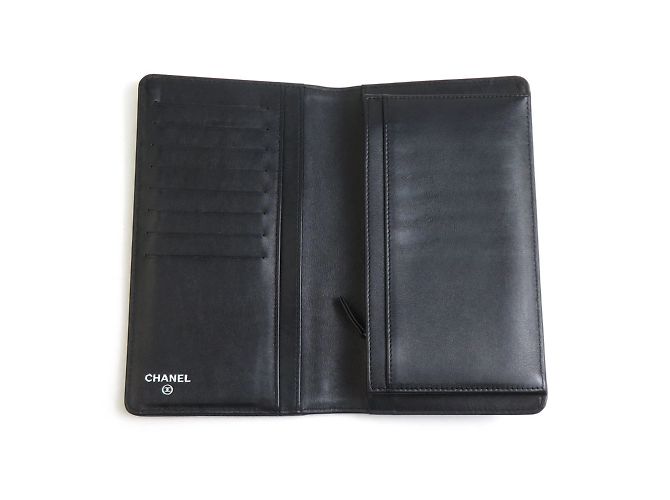 Chanel Bi-Fold Langbörse Schwarz - Ansicht 3