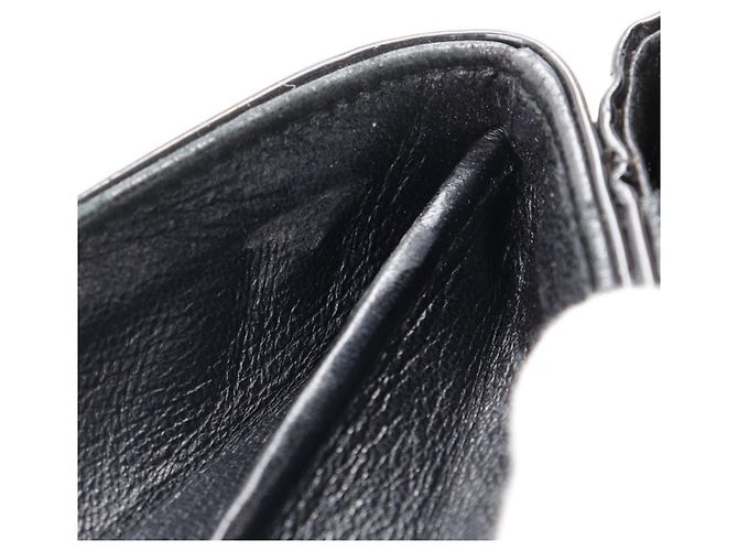Portafoglio bi-fold Icon Line di Chanel Nero - vista 10