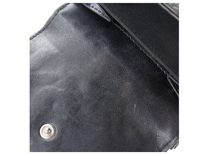 Portafoglio bi-fold Icon Line di Chanel Nero - vista 11