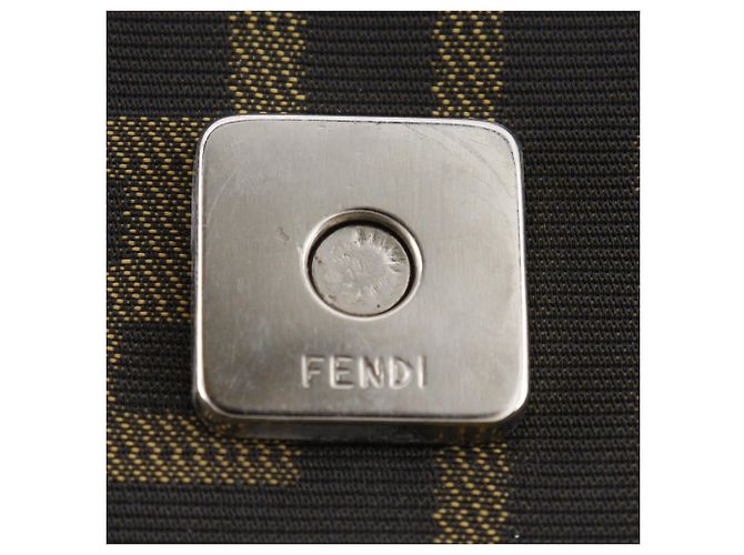 Borsa a Spalla Fendi Zucca Marrone - vista 13