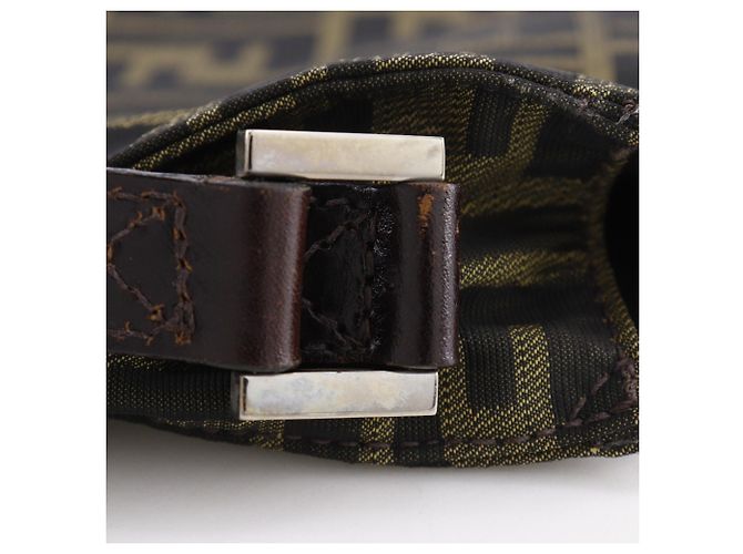 Borsa a Spalla Fendi Zucca Marrone - vista 14
