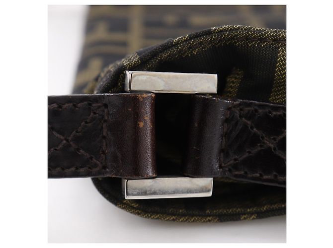 Borsa a Spalla Fendi Zucca Marrone - vista 15