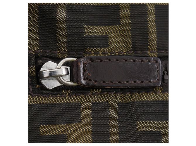 Borsa a Spalla Fendi Zucca Marrone - vista 16