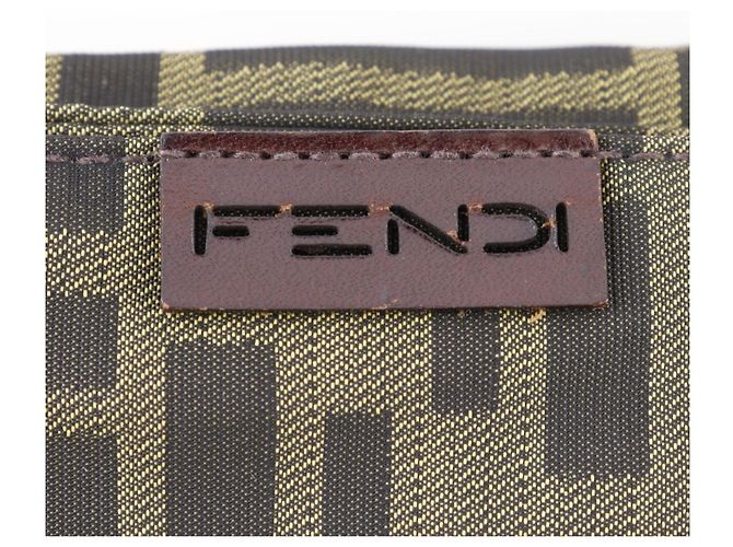 Borsa a Spalla Fendi Zucca Marrone - vista 17