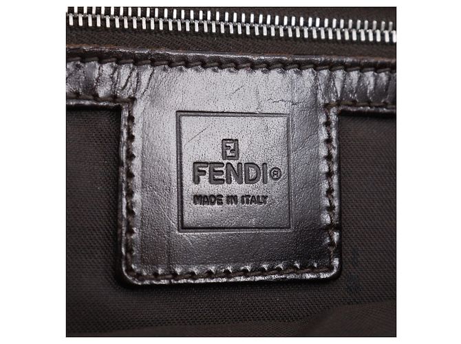 Borsa a Spalla Fendi Zucca Marrone - vista 18