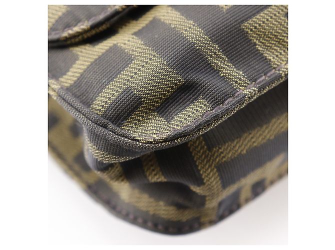 Borsa a Spalla Fendi Zucca Marrone - vista 4
