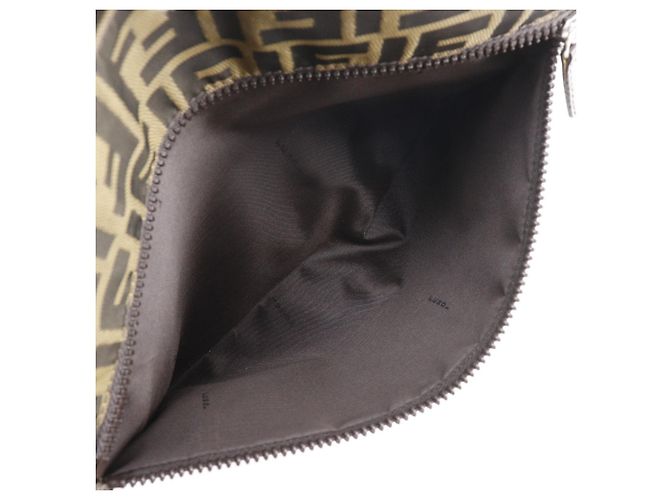 Borsa a Spalla Fendi Zucca Marrone - vista 6