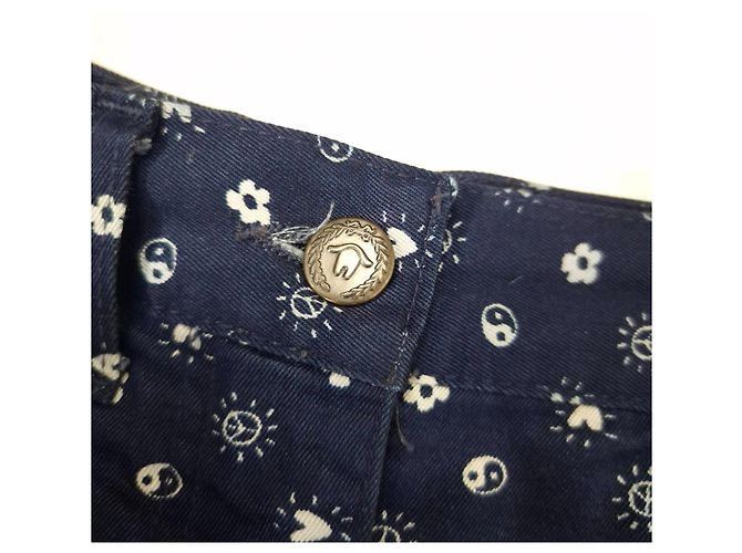 Moschino Jeans minigonna vintage anni '80 Blu - vista 2