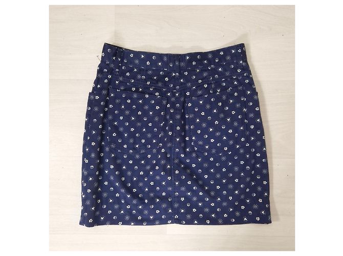 Moschino Jeans minigonna vintage anni '80 Blu - vista 3