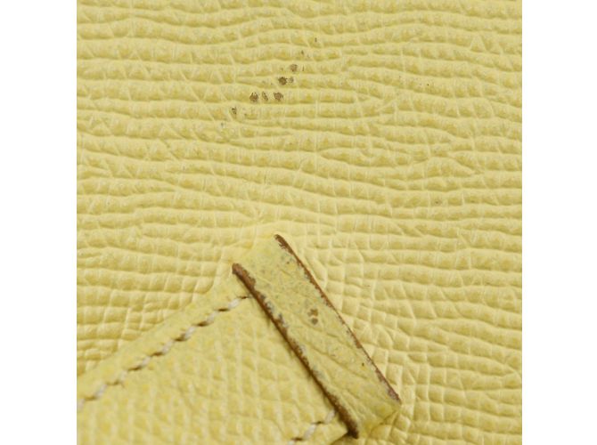 Hermès Cartera larga de cuero Epsom amarilla de Hermes Amarillo - vista 11