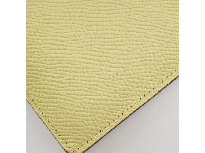 Hermès Cartera larga de cuero Epsom amarilla de Hermes Amarillo - vista 12