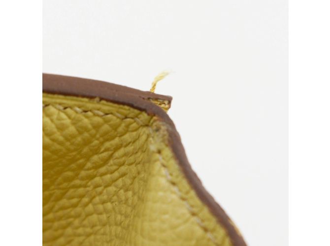 Hermès Cartera larga de cuero Epsom amarilla de Hermes Amarillo - vista 14