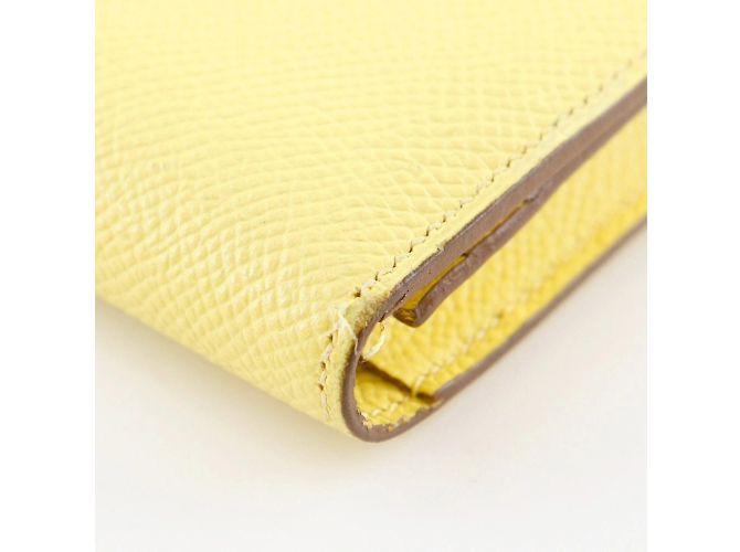Hermès Cartera larga de cuero Epsom amarilla de Hermes Amarillo - vista 5