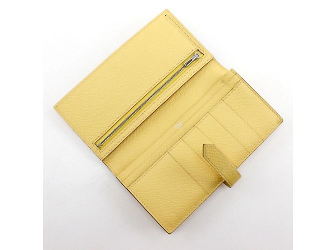 Hermès Cartera larga de cuero Epsom amarilla de Hermes Amarillo - vista 6