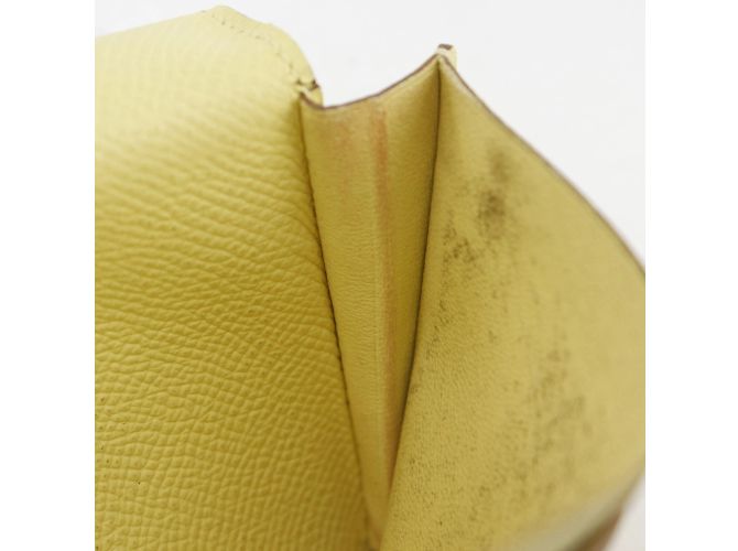 Hermès Cartera larga de cuero Epsom amarilla de Hermes Amarillo - vista 9