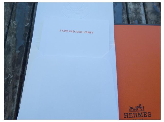 vollständiges Set blaue Box für Hermès mini Kelly kostbare Handtasche Orange Marineblau - Ansicht 3