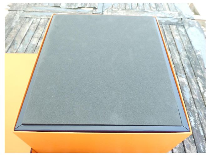 Hermès conjunto completo de caja para mini kelly precioso Naranja Azul marino - vista 6