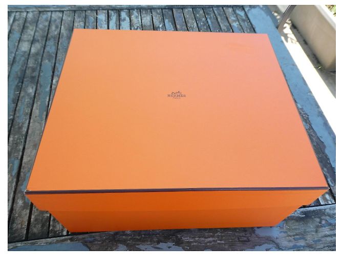 Hermès conjunto completo de caja para mini kelly precioso Naranja Azul marino - vista 7