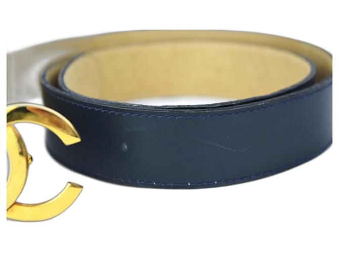 LEDERGÜRTEL MIT CC-SCHNALLE CHANEL Golden Marineblau - Ansicht 2