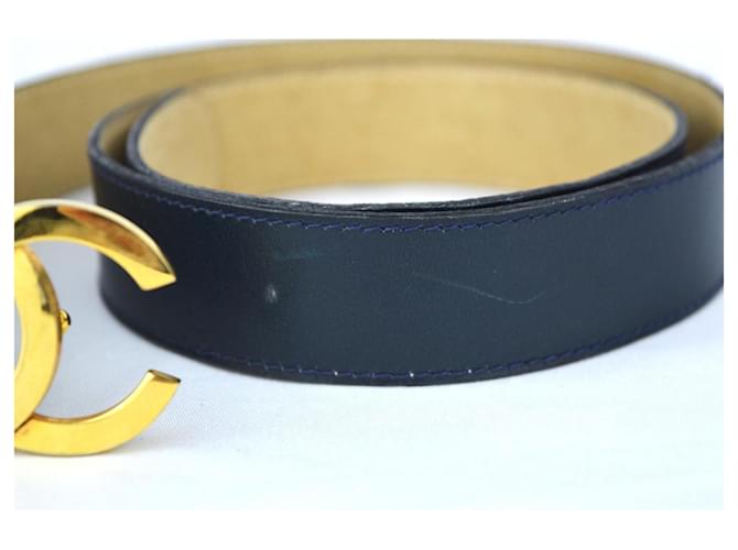 LEDERGÜRTEL MIT CC-SCHNALLE CHANEL Golden Marineblau - Ansicht 3
