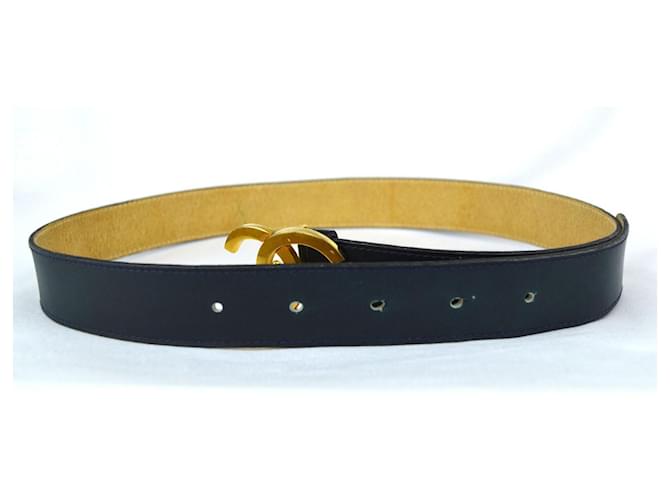 LEDERGÜRTEL MIT CC-SCHNALLE CHANEL Golden Marineblau - Ansicht 5
