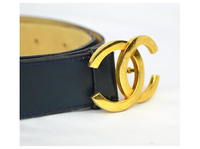 LEDERGÜRTEL MIT CC-SCHNALLE CHANEL Golden Marineblau - Ansicht 9