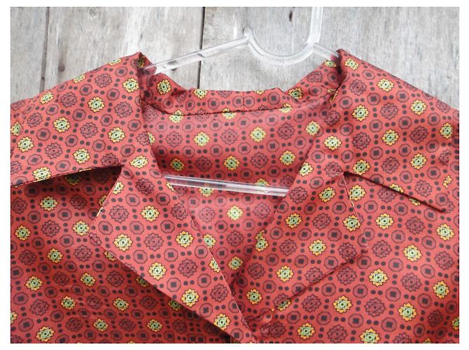 Autre Marque Mini Kleid Orange Synthetik Größe 38 - Ansicht 2