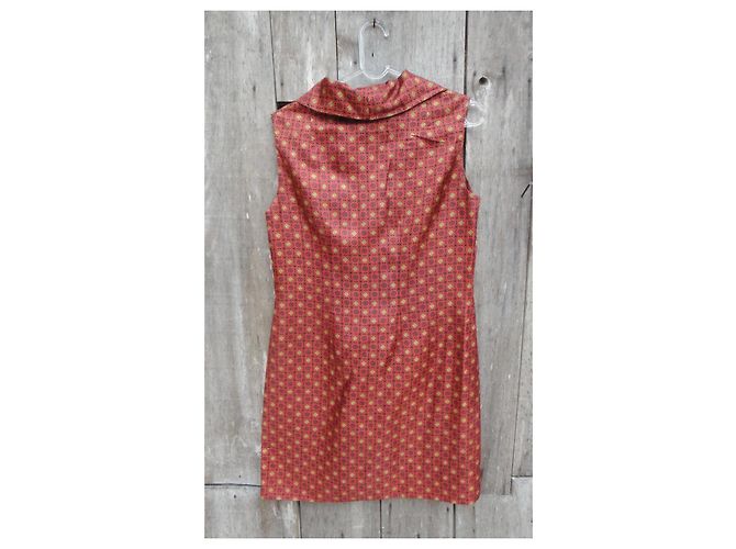 Autre Marque Mini Kleid Orange Synthetik Größe 38 - Ansicht 4