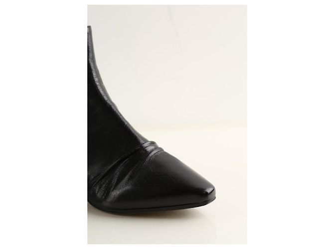 Zadig & Voltaire Botas de cuero negras Negro - vista 4