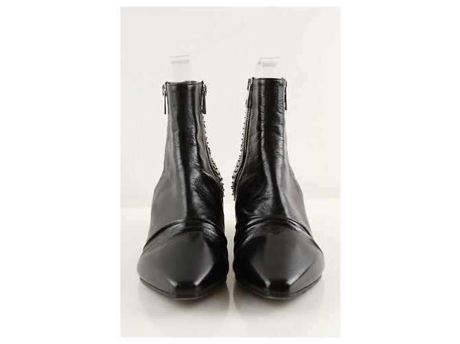 Zadig & Voltaire Botas de cuero negras Negro - vista 5