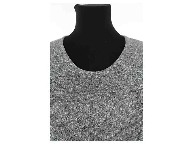 Louis Vuitton Top sin mangas plateado Plata - vista 2
