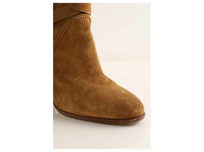 Vanessa Bruno Stivali foderati in suede marrone - vista 4