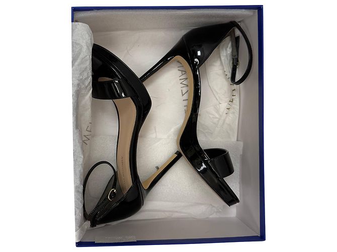 Sandali con piattaforma Nudist di Stuart Weitzman in pelle verniciata nera Nero - vista 10