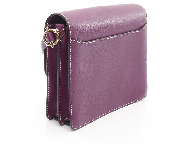 Hermès Borsa a spalla Hermes Evercolor in pelle Sac Roulis 23 Porpora - vista 3