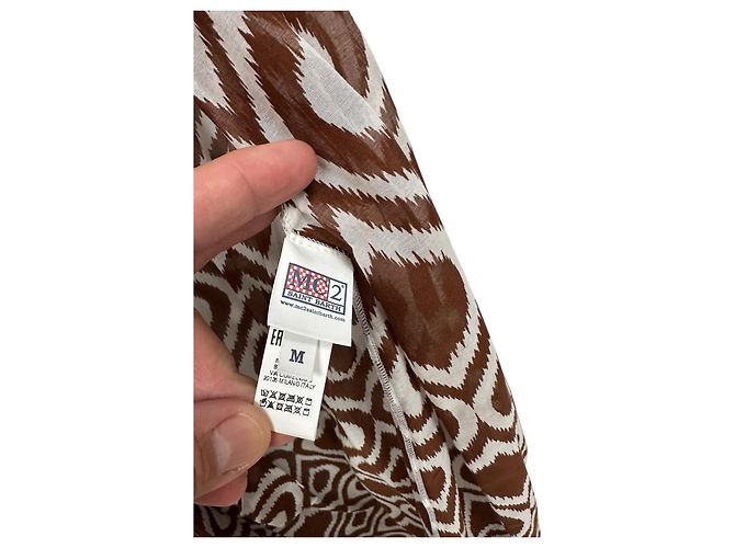 Autre Marque Saint Barth Bliss Abito da spiaggia lungo seta e cotone ikat Multicolore - vista 9