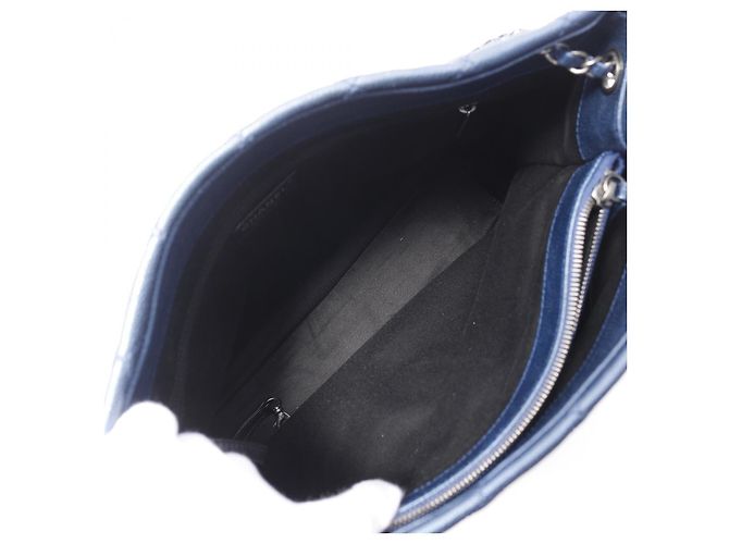 Chanel Matelassé Leder Tote Bag Blau - Ansicht 5